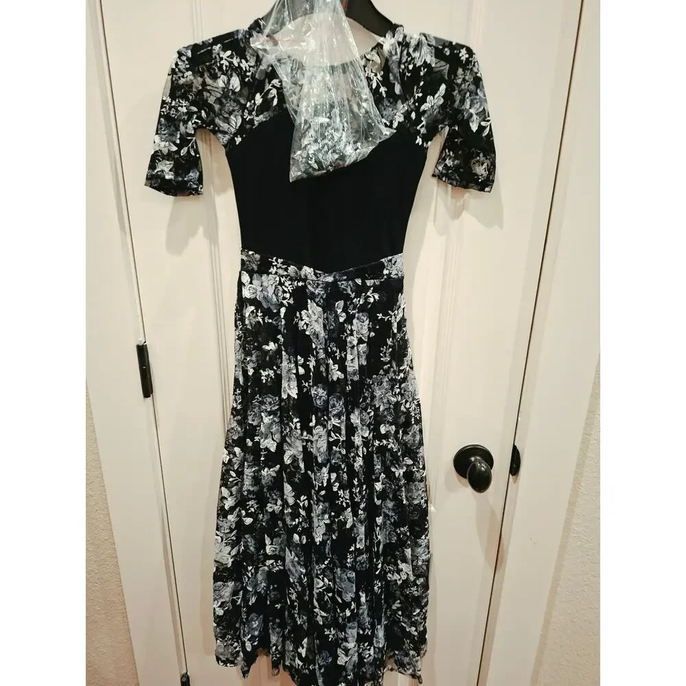Revolution Dance Give Me Love Dress Leotard RC17069 w/ Hair Clip Garment Bag MC